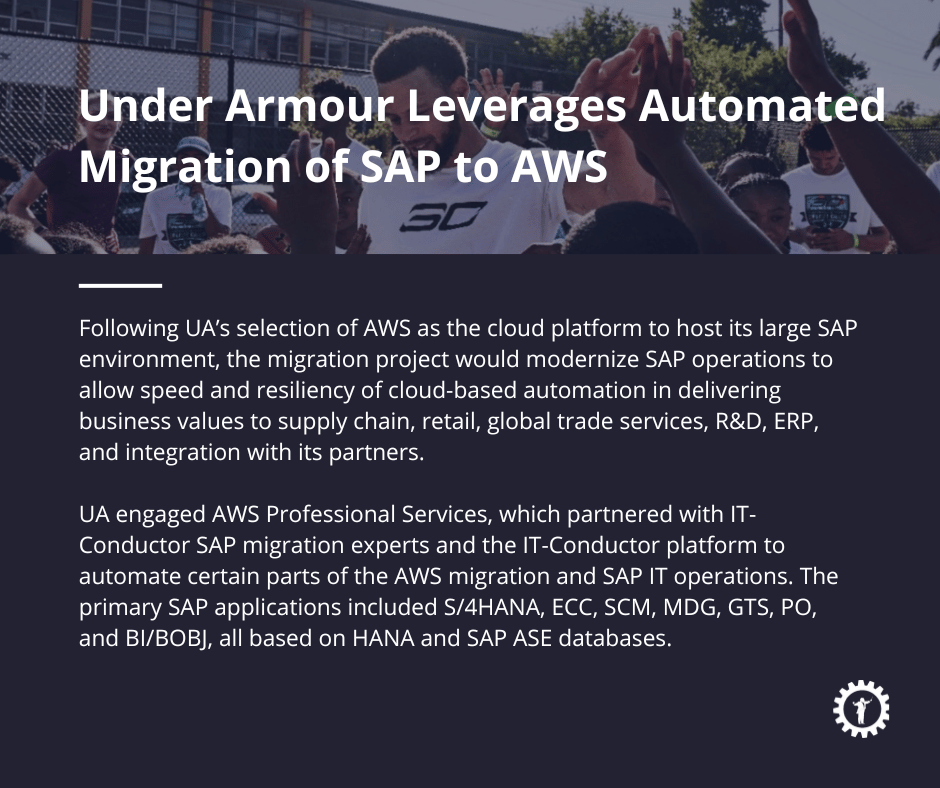 Under Armour Leverages Automated Migration of SAP to AWS